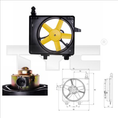 TYC Ventilaator,mootorijahutus 810-0031