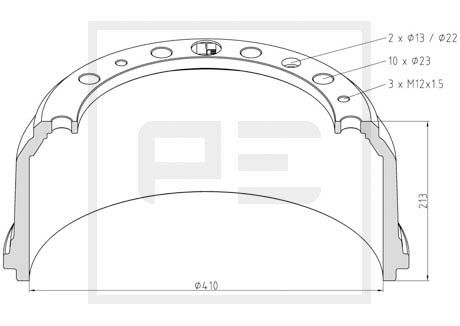 PE Automotive Jarrurumpu 036.404-00A