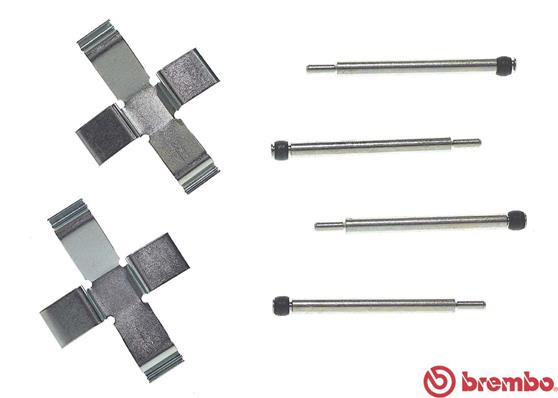 BREMBO Zestaw akcesoriów, klocki hamulcowe A 02 210