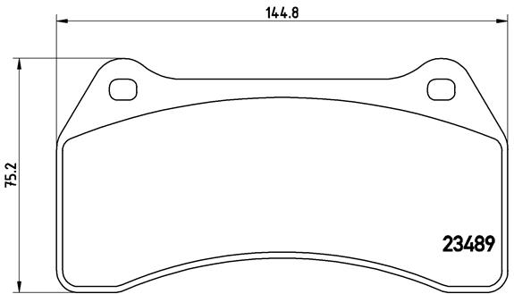 BREMBO Zestaw klocków hamulcowych, hamulce tarczowe P 36 014