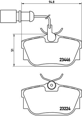 BREMBO stabdžių trinkelių rinkinys, diskinis stabdys P 85 059