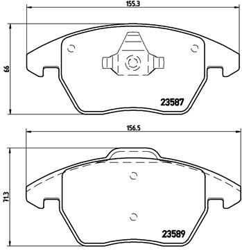 BREMBO Piduriklotside komplekt, ketaspidur P 85 105