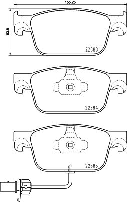 BREMBO Jarrupala, levyjarru P 85 153X