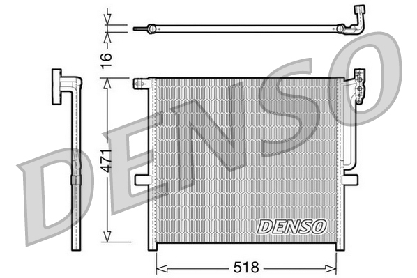 DENSO Lauhdutin, ilmastointilaite DCN05001