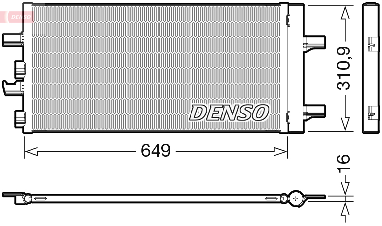DENSO Kondensor, klimatanläggning DCN05104