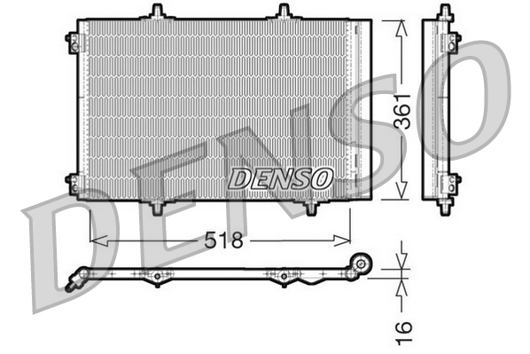 DENSO Kondensaator,kliimaseade DCN07013