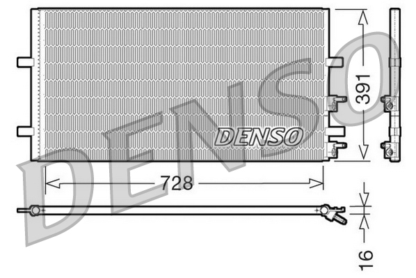 DENSO Kondensor, klimatanläggning DCN10017