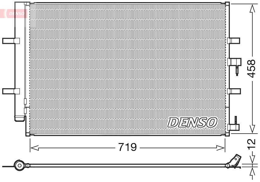 DENSO Kondensor, klimatanläggning DCN10036