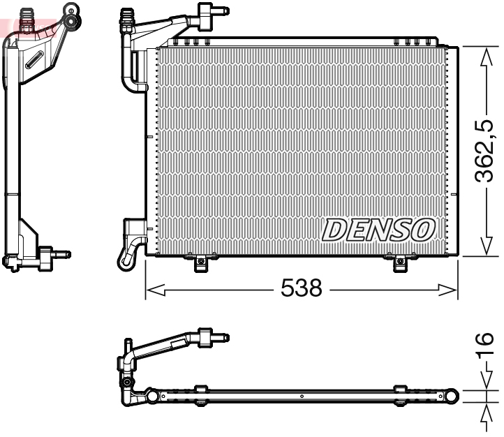 DENSO Lauhdutin, ilmastointilaite DCN10042