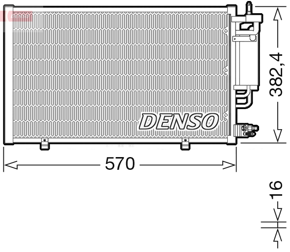 DENSO Kondensor, klimatanläggning DCN10051