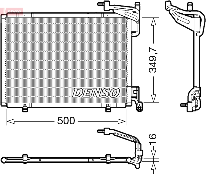 DENSO Kondensor, klimatanläggning DCN10054