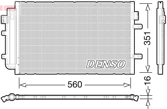 DENSO Kondensor, klimatanläggning DCN12005