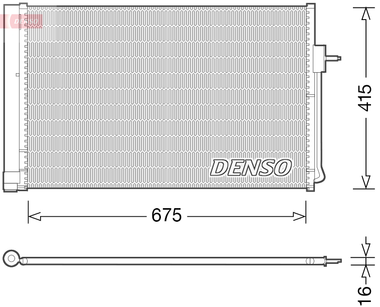 DENSO Lauhdutin, ilmastointilaite DCN15001