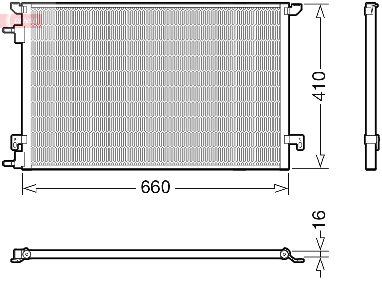 DENSO Lauhdutin, ilmastointilaite DCN20045