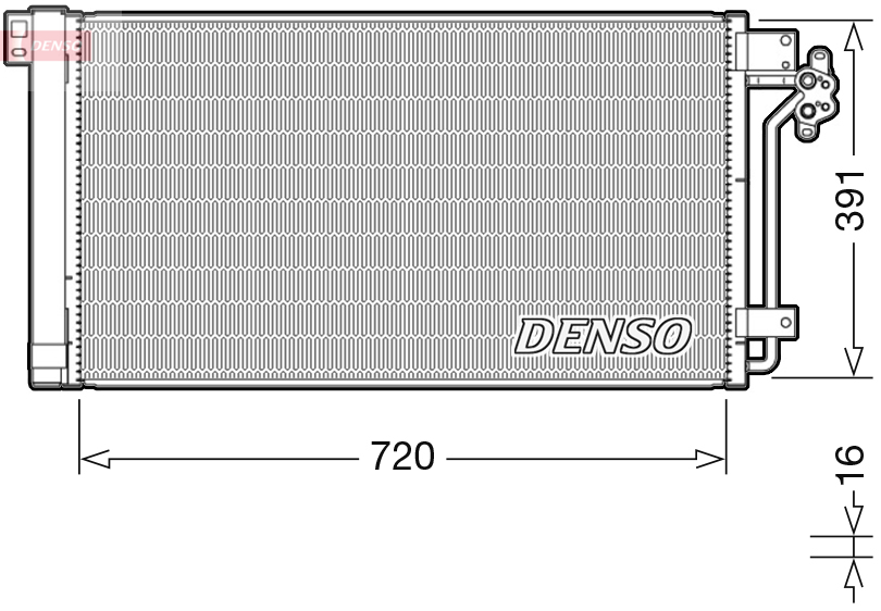 DENSO kondensatorius, oro kondicionierius DCN32020