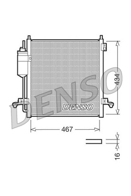 DENSO Kondensor, klimatanläggning DCN45001