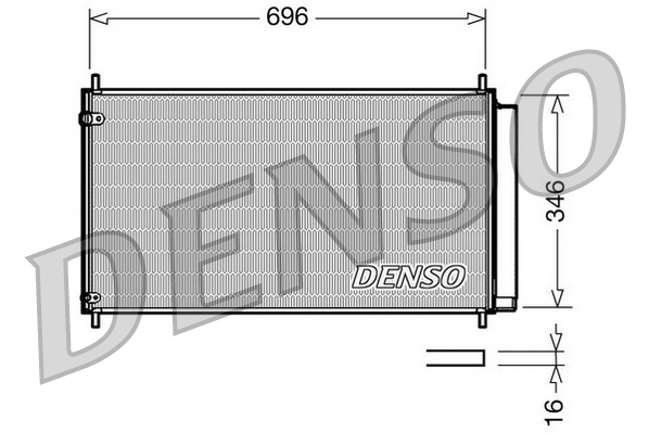DENSO Lauhdutin, ilmastointilaite DCN50022