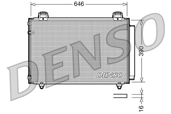 DENSO Lauhdutin, ilmastointilaite DCN50024