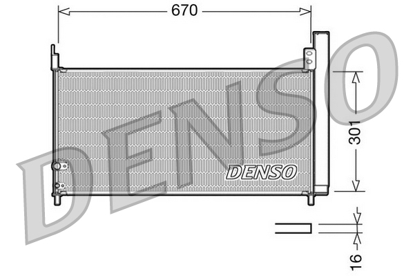 DENSO Lauhdutin, ilmastointilaite DCN50037