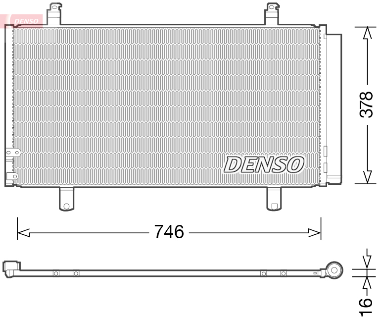 DENSO Lauhdutin, ilmastointilaite DCN50048