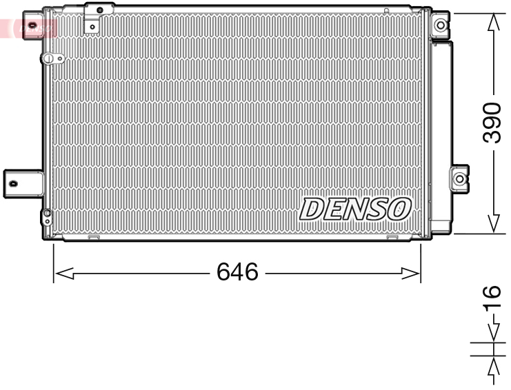 DENSO Lauhdutin, ilmastointilaite DCN50049