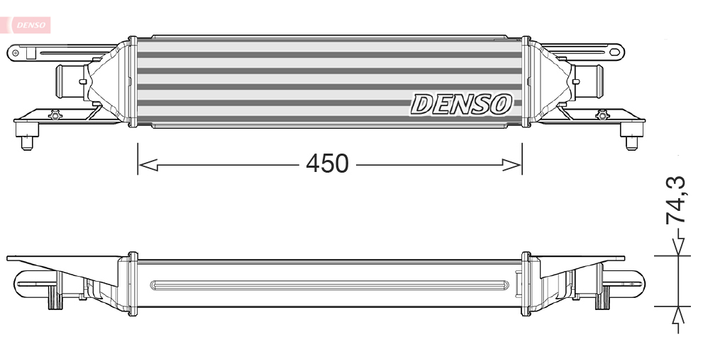 DENSO Välijäähdytin DIT01007