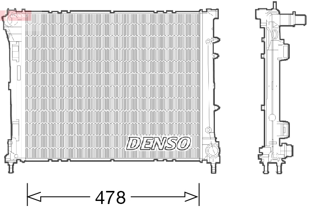 DENSO Jäähdytin,moottorin jäähdytys DRM09043