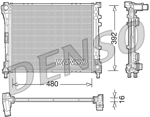DENSO Jäähdytin,moottorin jäähdytys DRM09087