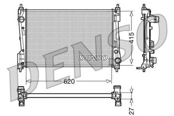 DENSO Jäähdytin,moottorin jäähdytys DRM09110