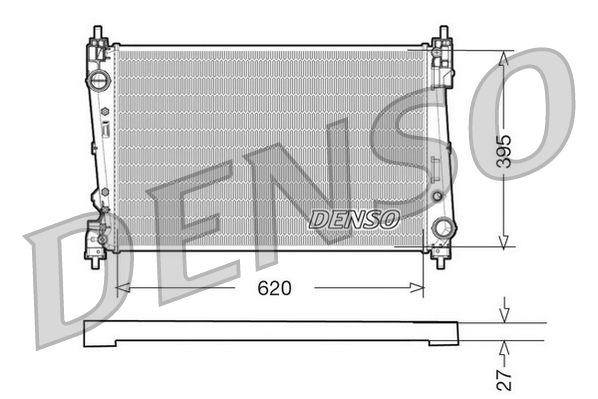 DENSO Jäähdytin,moottorin jäähdytys DRM09112