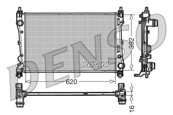 DENSO Jäähdytin,moottorin jäähdytys DRM09113
