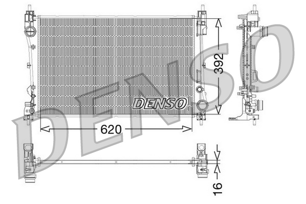 DENSO Jäähdytin,moottorin jäähdytys DRM09115