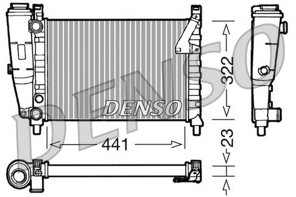 DENSO Jäähdytin,moottorin jäähdytys DRM09143