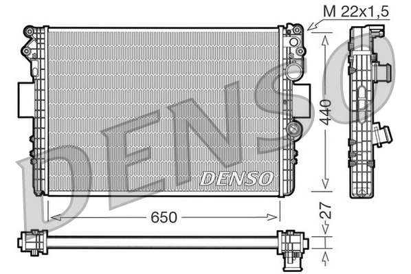 DENSO Radiaator,mootorijahutus DRM12002