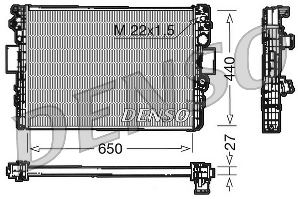 DENSO Radiaator,mootorijahutus DRM12003