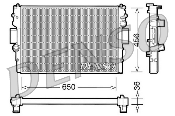 DENSO Radiaator,mootorijahutus DRM12007