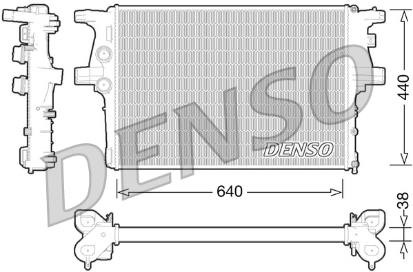 DENSO Kylare, motorkylning DRM12008