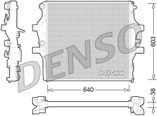 DENSO Radiaator,mootorijahutus DRM12009