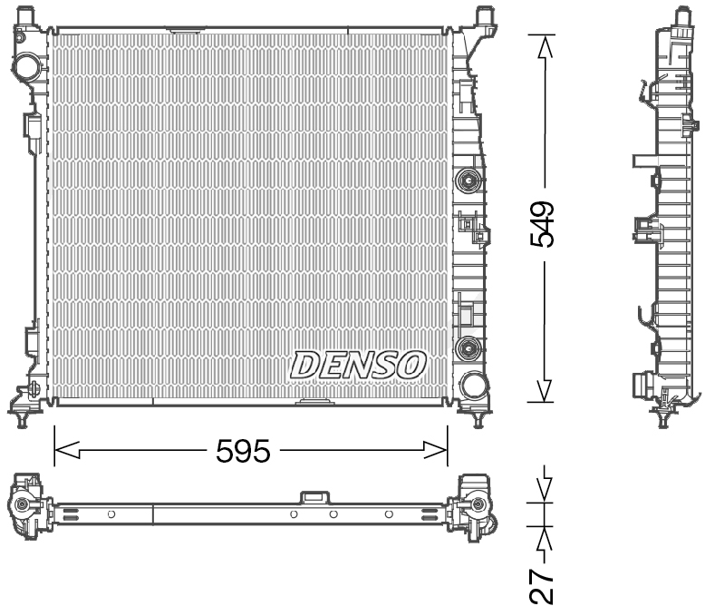 DENSO Jäähdytin,moottorin jäähdytys DRM17055