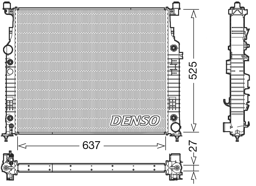 DENSO Jäähdytin,moottorin jäähdytys DRM17056