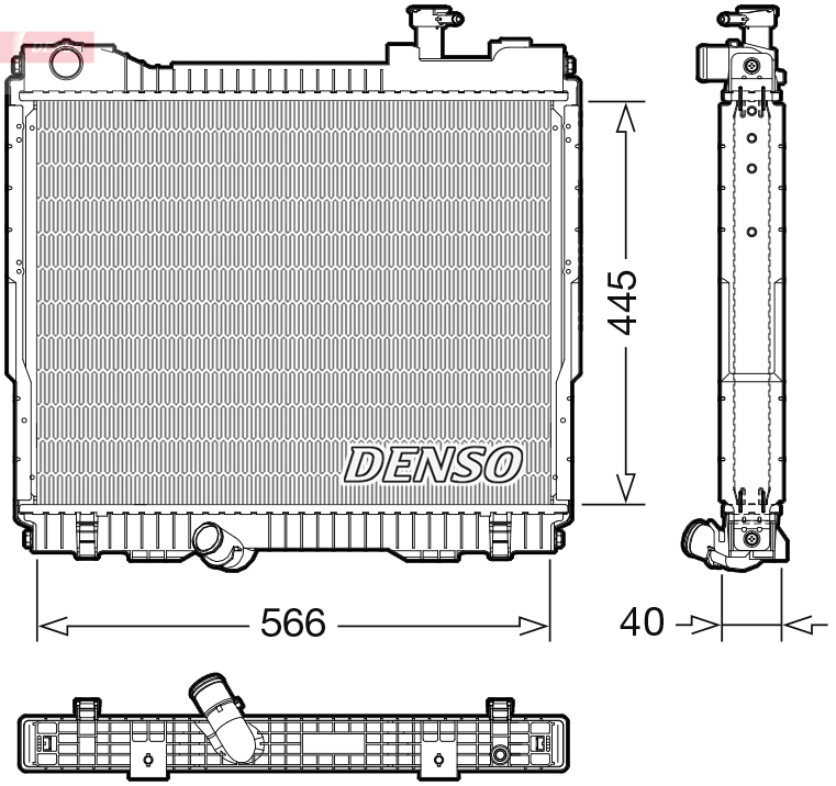 DENSO Jäähdytin,moottorin jäähdytys DRM23119
