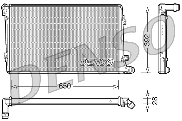 DENSO radiatorius, variklio aušinimas DRM32019