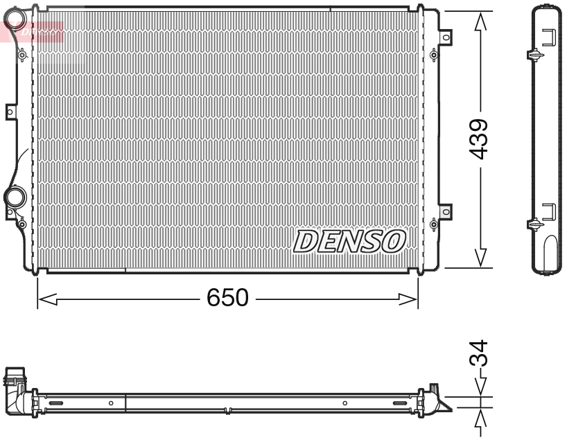 DENSO radiatorius, variklio aušinimas DRM32041