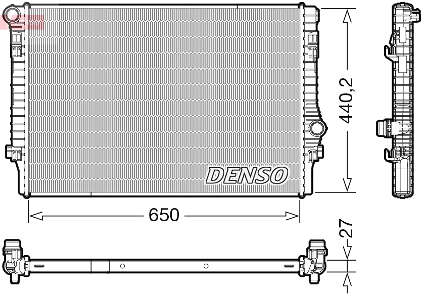DENSO Jäähdytin,moottorin jäähdytys DRM32049