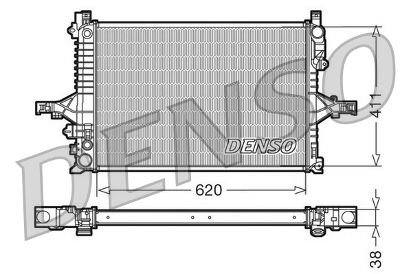 DENSO Jäähdytin,moottorin jäähdytys DRM33066