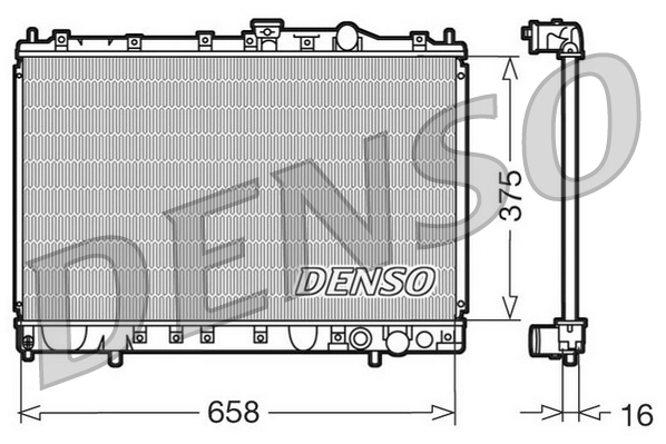 DENSO Jäähdytin,moottorin jäähdytys DRM45002