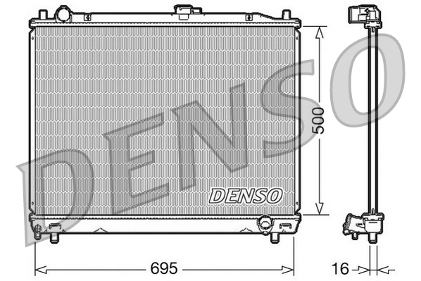 DENSO Jäähdytin,moottorin jäähdytys DRM45008