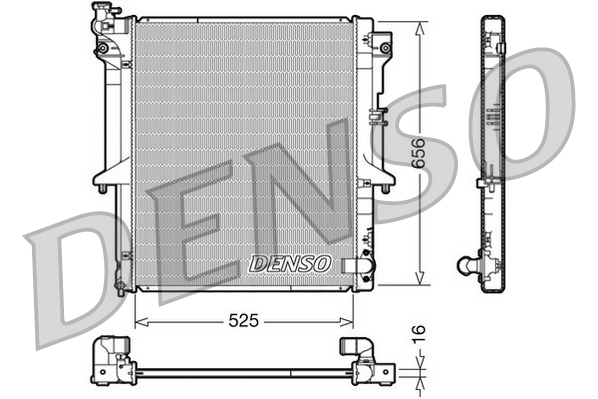 DENSO Kylare, motorkylning DRM45017