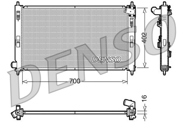 DENSO Jäähdytin,moottorin jäähdytys DRM45023