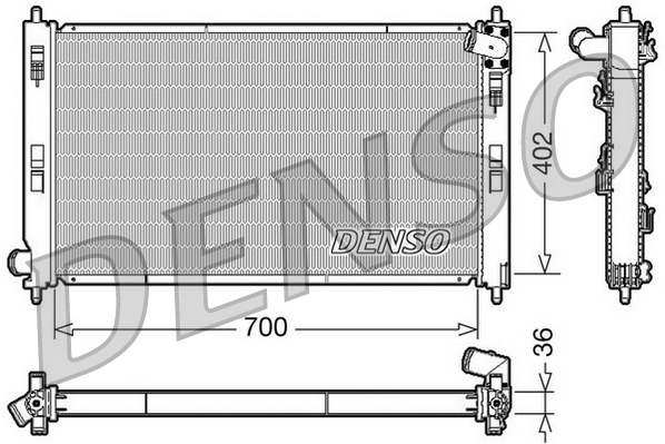 DENSO Jäähdytin,moottorin jäähdytys DRM45029
